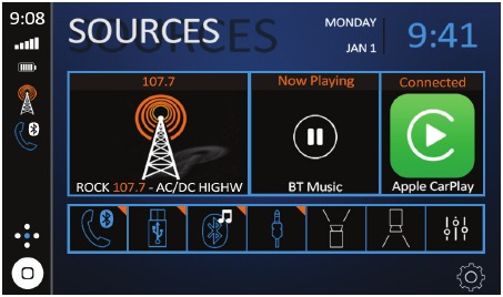 Menu principal do funcionamento geral