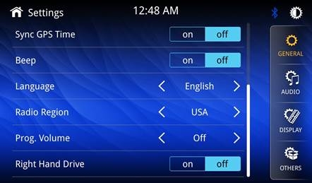 Innstillinger for kj&oslash;reretning