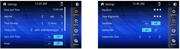 Funcionamiento general - Men&uacute; de configuraci&oacute;n