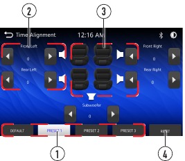 &Auml;&auml;nitoiminnot - Ajan kohdistuksen valikko