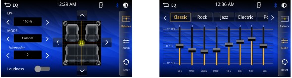 Lydoperasjon - Equalizer-meny