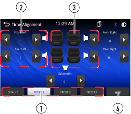 Lydoperasjon - Tidskorrigering-meny