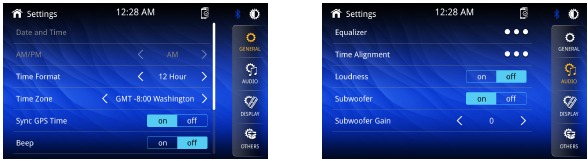 Generell bruk - Oppsettmeny