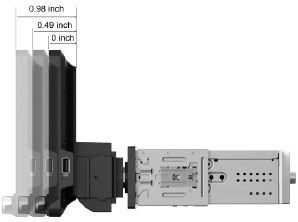 Skjermrotasjon - Justering av skjermdybde