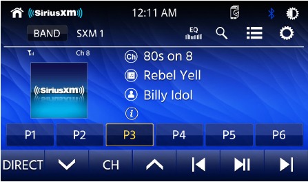 SiriusXM-satellittradio &ndash; bruk &ndash; Hjemmeside