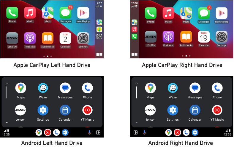 Op&ccedil;&otilde;es de configura&ccedil;&atilde;o da orienta&ccedil;&atilde;o de condu&ccedil;&atilde;o