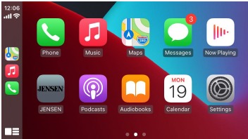 A iniciar o Apple CarPlay