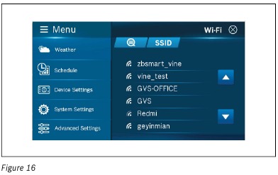 Įrenginio nustatymai &ndash; 1 veiksmas &ndash; &bdquo;Wi-Fi&ldquo; pasirinkimas
