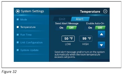 Auk&scaron;tos erdvės temperatūros monitoriaus nustatymas