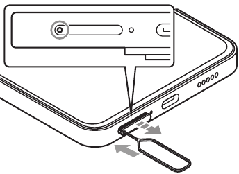 Memasang kartu SIM - Langkah 1