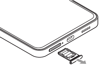 Memasang kartu SIM - Langkah 2