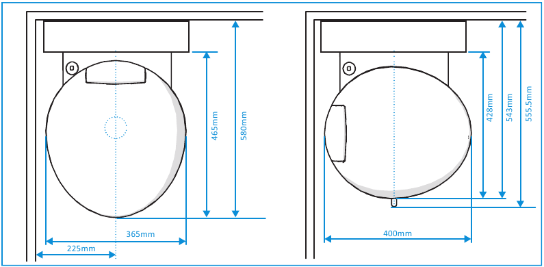 Dimensiones del ba&ntilde;o principal del C223-S