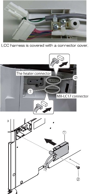 BP-LC10 LARGE CAPACITY TRAY - Connector connection