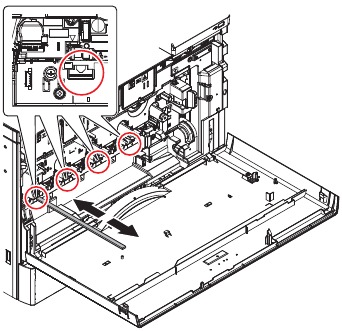 Cleaning of LSU dust-proof glass - Step 2