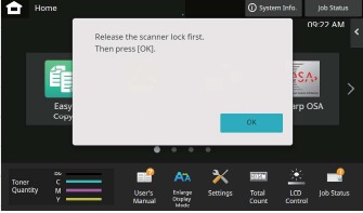 Cleaning of LSU dust-proof glass - Step 6