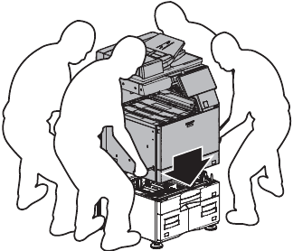 Connecting main/desk unit to the BP-DE15 - Step 1