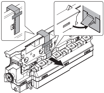 Fixing tape & protection material removal - Step 2