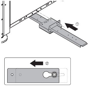 Main unit large tray connection - Step 5