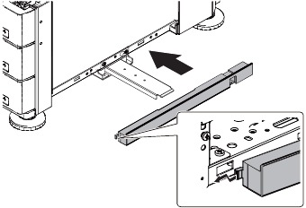Main unit large tray connection - Step 7