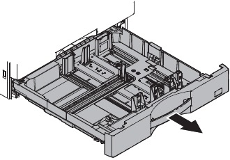 Paper tray size setup - Step 1