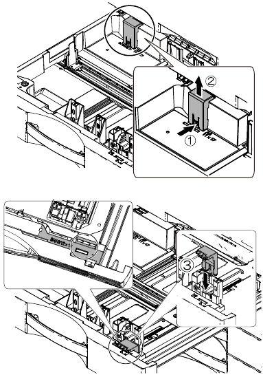 Paper tray size setup - Step 3