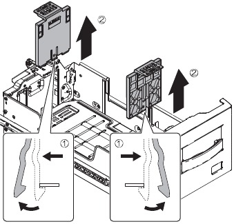 Tray 4 size setting - Step 1