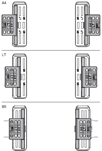 Tray 4 size setting - Step 2