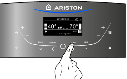 Attivazione della regolazione della temperatura