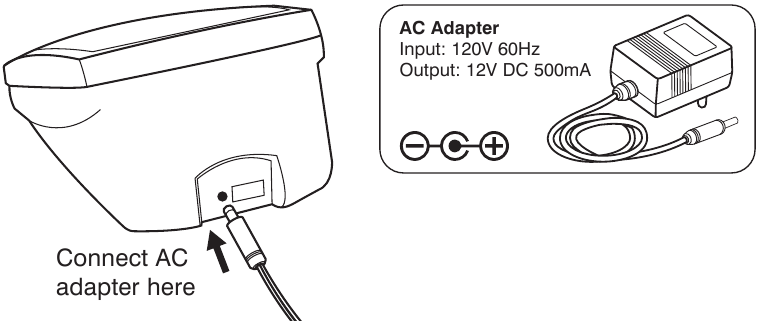 AC adapteridan foydalanish