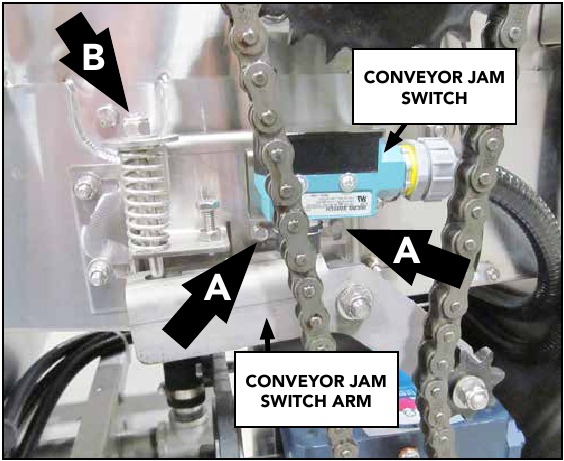 AJUSTAR O INTERRUPTOR DE BLOQUEIO DO TRANSPORTADOR