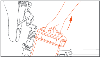 Cara mengeluarkan baterai - Langkah 3