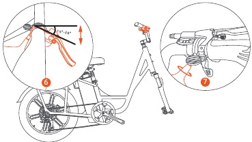 Memasang stang - Langkah 2