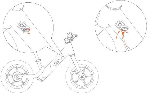 Instruksi pengisian daya - Langkah 1 - Hubungkan pengisi daya