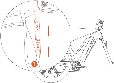 Memasang setang - Langkah 5