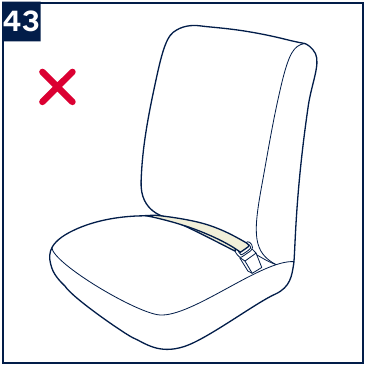 Bem&aelig;rkning om installation p&aring; autostole med hofteseler