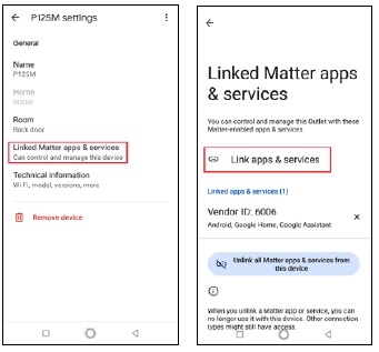 Adăugarea la Google prin Matter - Pasul 5