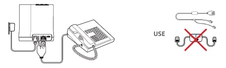 Tel&eacute;fono de escritorio + cable EHS