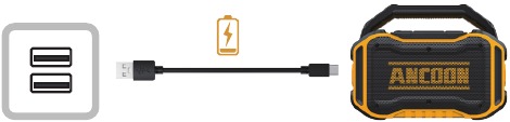 Lautsprecher aufladen