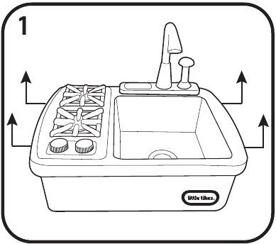 Usando a pia - Etapa 1
