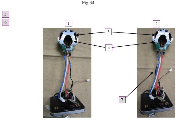 Controller waarvan de voedingsdraden