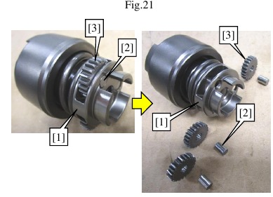 Hamergedeelte - Demonteren - Stap 1