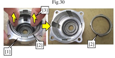 Internal gear case section - Demonteren - Stap 2