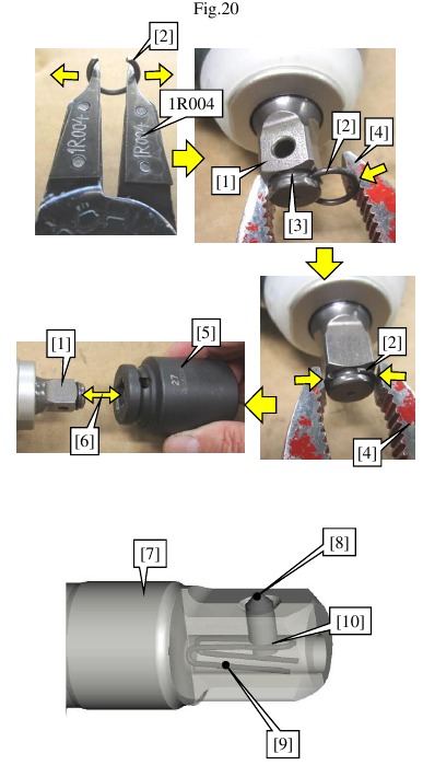 Rotor, hamerkastgedeelte - Monteren - Stap 9