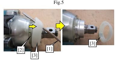 Rotor, hamerkastgedeelte - Demonteren - Stap 4