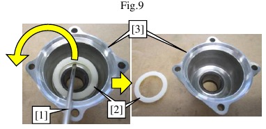 Rotor, hamerkastgedeelte - Demonteren - Stap 8