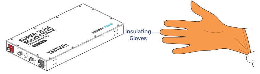 Viseljen szigetelő kesztyűt