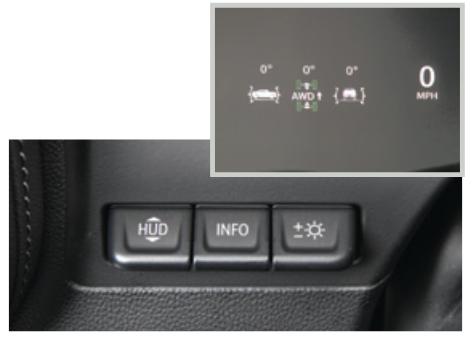 BAREVN&Yacute; HEAD-UP DISPLEJ