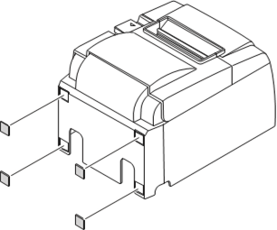Pripevnenie gumov&yacute;ch nožičiek - Krok 1