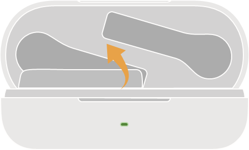 Rimozione degli auricolari
