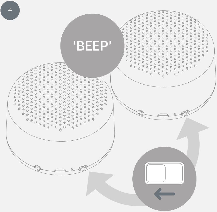 Lidhja e dy altoparlant&euml;ve duke p&euml;rdorur TWS